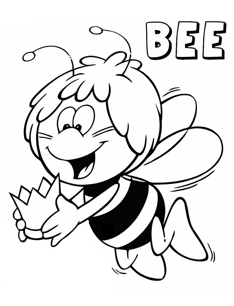 Maya Holding the Crown coloring page